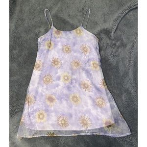 joule short purple lavender floral dress